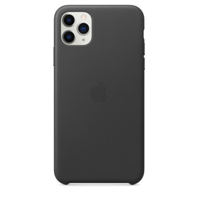 Original Apple iPhone 11 Pro MAX Leder Schutzhülle Case Cover Etui Schwarz OVP