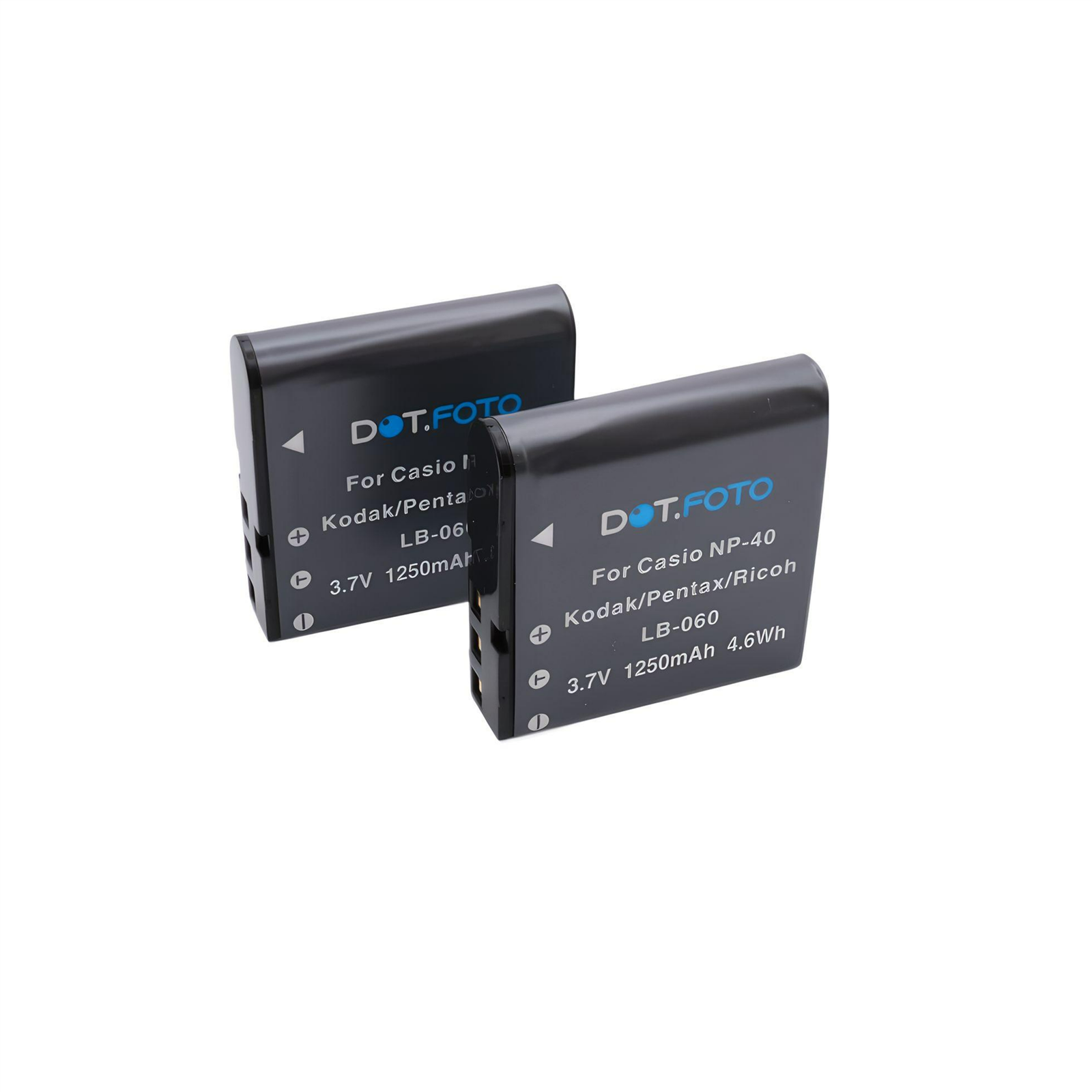 2 x Battery for Pentax LB-060 - 1250mAh | Pentax XG-1