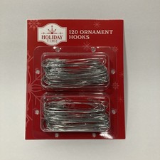 Christmas Tree Ornament Hooks 2-1/2 Inch Metal 1 pk of 120 Wedding Holiday Time