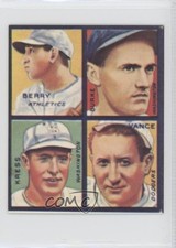 1985 Renata Galasso 1935 Goudey 4-in-1 Reprints Dazzy Vance Red Kress HOF 0q3