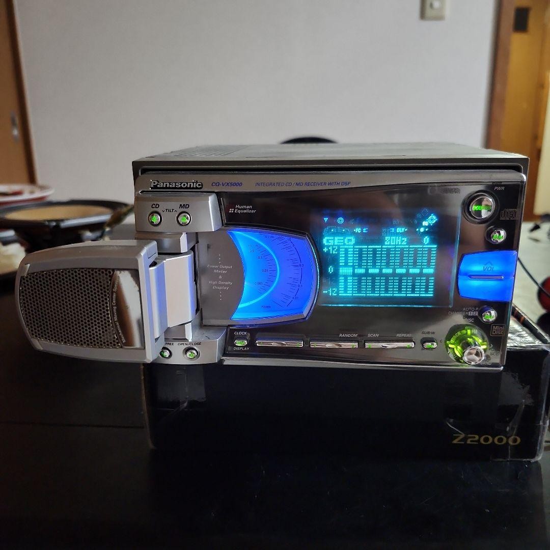 Used] Panasonic CQ-VX5000D Car Audio CD MD Receiver CRYSTAL COBRA