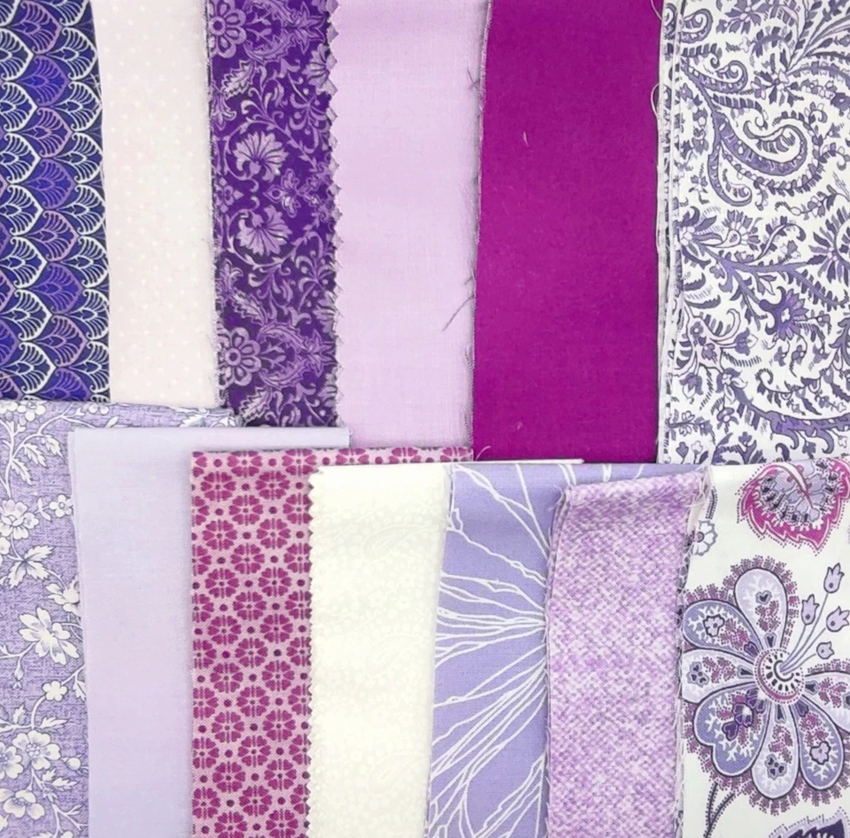 Jelly Roll 20 Stück Benartex Patchworkstoff Lavender Fields Moda Stof Dk - Bild 2 von 4