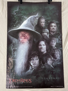 Lord of the Rings "The Fellowship of the Ring" Movie Poster 22 x 34 inch