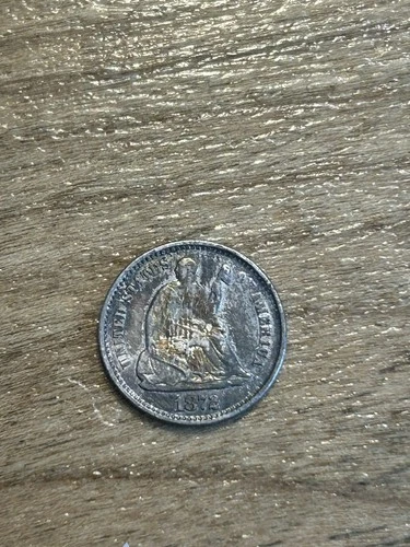1872 Seated Liberty Half Dime XF+