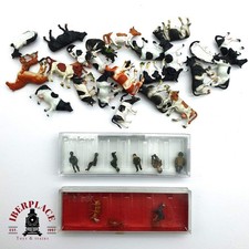 ♻️ 2. Hand - Preiser Figuren Tiere Kühe Pferde, Militär Spur H0 1:87 EH09