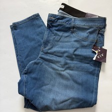 Ava  Viv Size 22W Stretch Jeggings Light Wash Jeans Womens Soft NWT Waistband