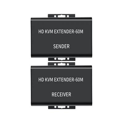 1080P 60m USB HDMI KVM Extender with Dual HDMI Out Over Rj45 Ethernet For Laptop