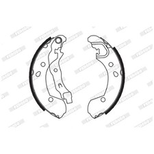 Bremsbackensatz hinten für Nissan Micra 3 K12 C+C Note E11 Tiida C11 | 24102833