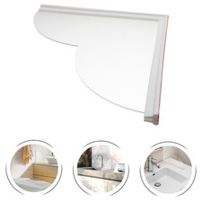 Reusable Clear Acrylic Bathtub Splash Guard with No Drill Installation for Home