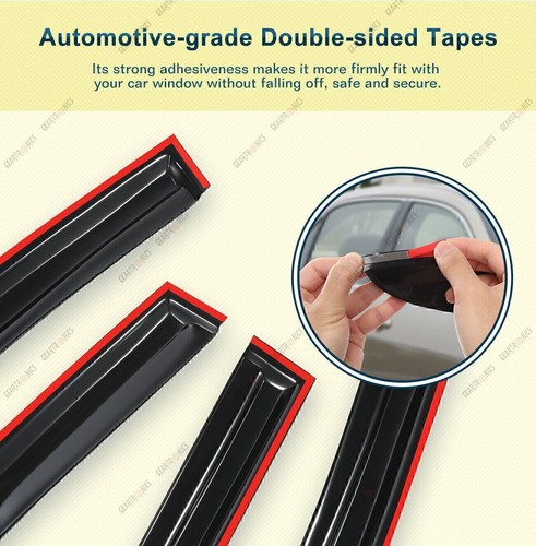 For 2012-2017 Toyota Camry Mugen Style Window Visors Vent Rain Guards Flhqgrtlxn - Picture 11 of 14