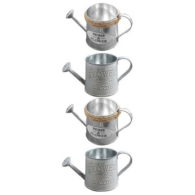 2 PCS Gießkanne Retro Retro-eiseneimer Speicherbehälter Blumentopf Aus Metall