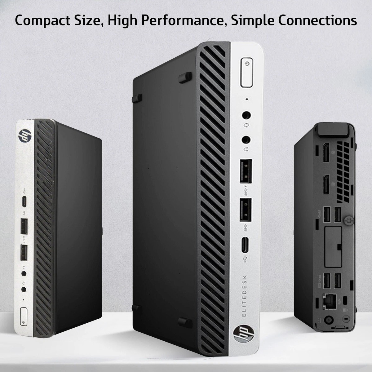 HP 800 G4 Mini PC intel i5-8th, 8GB RAM 128GB SSD Wi-Fi Wireless