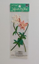 RARE Jolee's Stargazer Lily Flowers Mini Pack Of Scrapbooking Embellishments