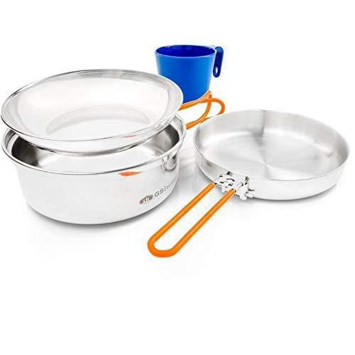 Tmess Kit GSI Outdoors Stainless Steel 1 Person Mess Kit for Camping and ...