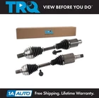 TRQ Front CV Axle Shaft 2pc Set for 2010-2016 Mercedes-Benz E350