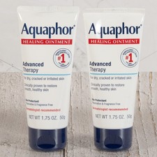 2 X Aquaphor Healing Ointment Advanced Therapy Skin Protectant Dry Skin 1.75 Oz