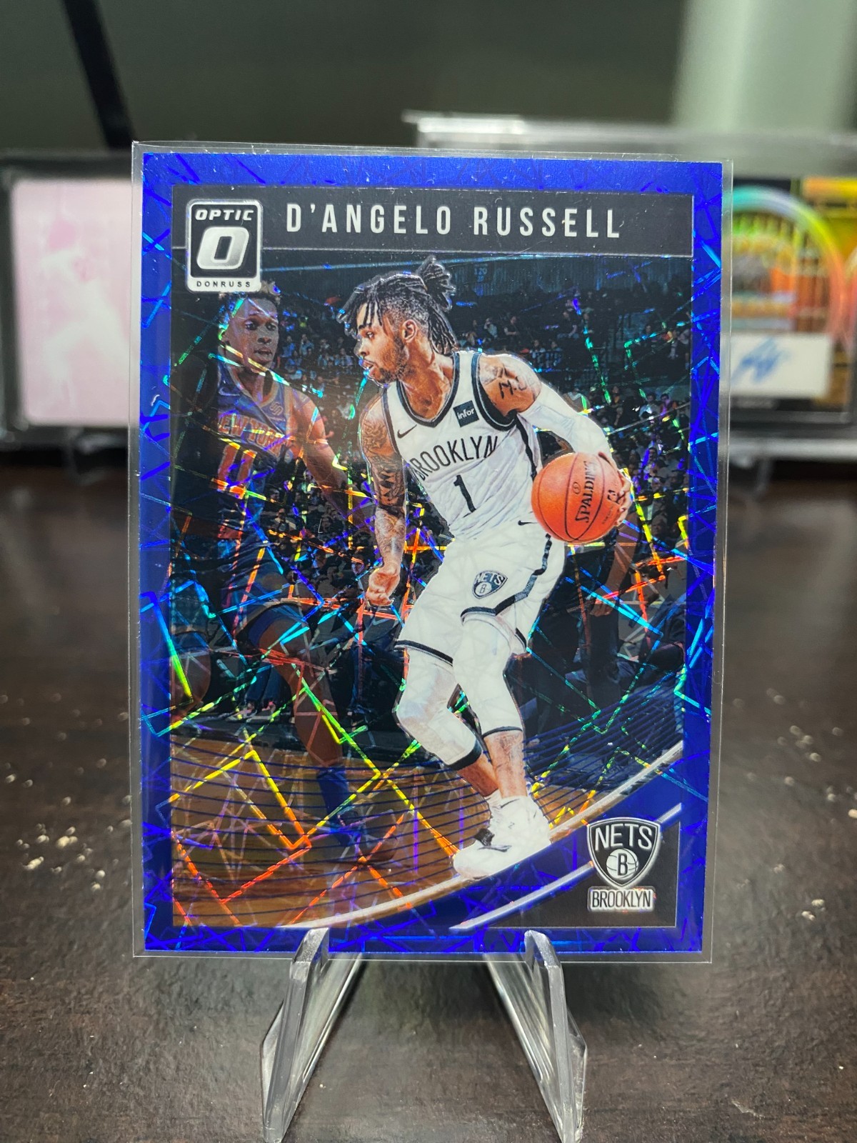 2018-19 Panini Donruss Optic - D'Angelo Russell #116 Blue Velocity Prizm