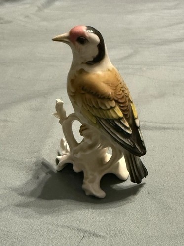 Antique Karl ENS Thuringia Bird Yellow Canary Porcelain Figurine 1920-30's Rare - Picture 6 of 13