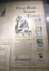 DEC 16, 1928 NEWSPAPER PAGE #2107- BRUNSWICK PANATROPE RADIO WITH RADIOLA — photo 3