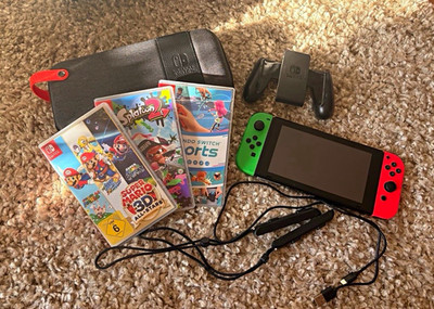 Nintendo Switch Handheld-System 32GB Rot/Grün OHNE Dock