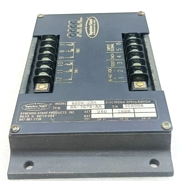 SYNCHRO START SA-3678-AA ESSE-2AA ELECTRONIC SPEED SWITCH NEW FAST SHIPPING - Image 4 of 4