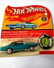 Vintage Hot Wheels CUSTOM T-Bird Aqua Blue w/Button Redline  ORIGINAL BLISTER!!