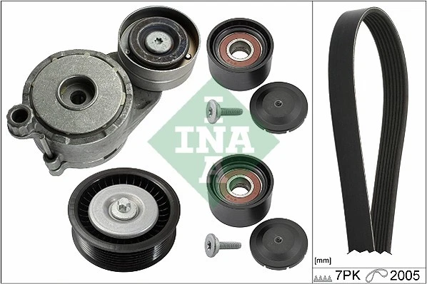 INA 7PK2005 Keilrippenriemensatz + Wasserpumpe für MERCEDES 3.0D BLUETEC OM642 - Bild 4 von 4
