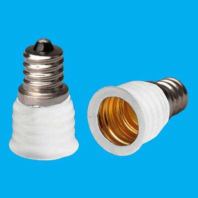 2x Ces E12 Armleuchter Schraube Zu Ses E14 Klein Edison Licht Glühbirnen-adapter
