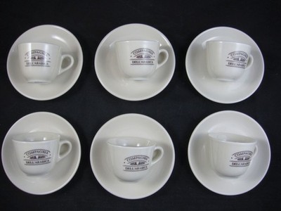 IPA Espressotassen Moccatassen ITALY 6er Set Tassen Compagnia Dell Arabica