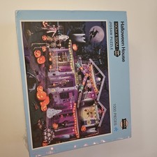 HALLOWEEN 1000-Piece Jigsaw Puzzle Haunted House 27.5 x 20 PUZZLE Spooky Fun NEW