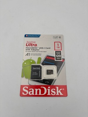 SanDisk Ultra 1TB microSDXC Speicherkarte mit Adapter A1. OVP