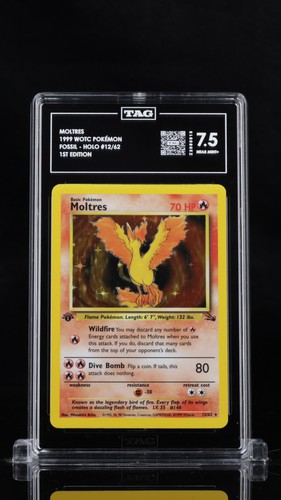 Moltres (1st Edition) graded TAG 7.5 for sale on eBay