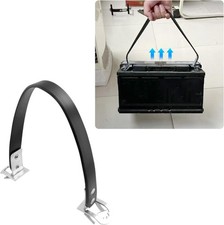 Heavy Duty 14" Car Battery Lifting Strap Carrier, Black, Fits Top Side Post Ba
