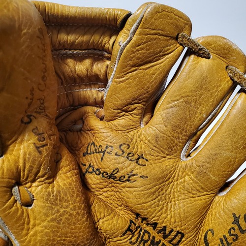 Guante de béisbol profesional de cuero Newport de colección formado a mano construido a medida cuero de vaca derecho - Imagen 6 de 15