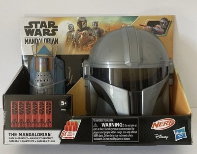 Star Wars & NERF The Mandalorian Mask & NERF Gauntlet Combo