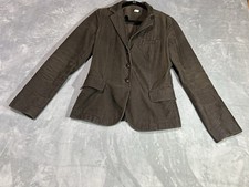 J.Crew Corduroy Chocolate Brown Blazer-wood Buttons-Size TM Academia