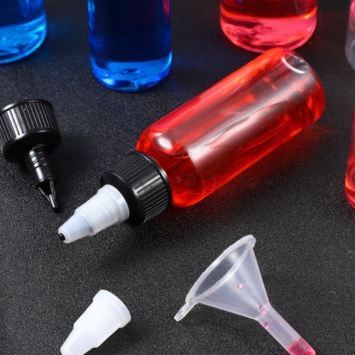 Condiment Squeeze Bottles Squeezy for Chefs Small with Lids Leak-proof - Picture 2 of 11