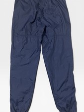 Vintage 80s Nike Track Pants Navy Blue Joggers Mens L Swoosh Windbreaker