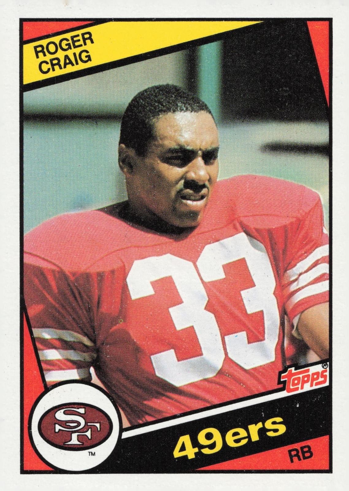 1984 Topps Roger Craig #353b RC