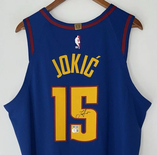 Nikola Jokic Signed Denver Nuggets Nike ADV NBA Authentic Auto Jersey USASM BAS