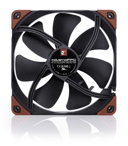 NF-A14 iPPC-2000 IP67 PWM, Heavy Duty Cooling Fan, 4-Pin, 2000 RPM (140mm, Bl... - 第 4/7 張圖片