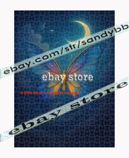 500 piece jigsaw puzzle Butterfly Lunar night garden