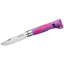 Opinel Kinder Taschenmesser Nr. 7 OUTDOOR JUNIOR abgerundete Spitze violett/pink