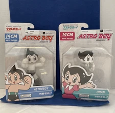 Tezuka Productions Heathside  ASTRO BOY & URAN Monochorme 14cm Vinyl Figures NIP
