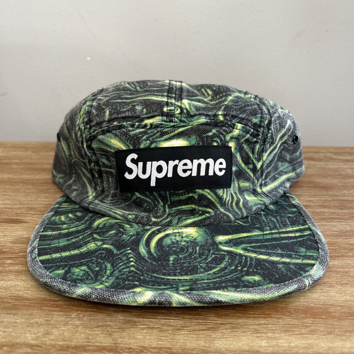 Supreme H.R. Giger Camp Cap Green Black Brand New FW23 NWT DS BOX