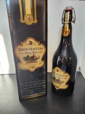 Budweiser Beer Breweriana Brewmasters Private Reserve Quart Bottle Empty 2005