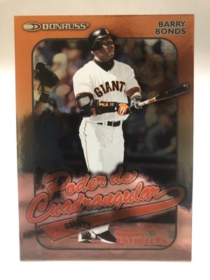 2002 Donruss Super Estrellas Poder de Cuadrangular Barry Bonds #CP-12 Foil SFG