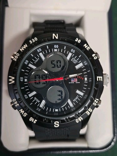 US POLO ASSN MEN'S CHRONOGRAPH WATCH Brand New - 第 1/6 張圖片