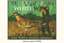 D2K Texas White-wing Dove 1973 $3.00
