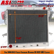 4 Row Aluminum Radiator For Chevrolet Colorado Hummer H3 H3T GMC Canyon V8 06-12